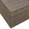 vidaXL Garden Sofa with Cushion Gray 184 x 62 x 85cm poly rattan