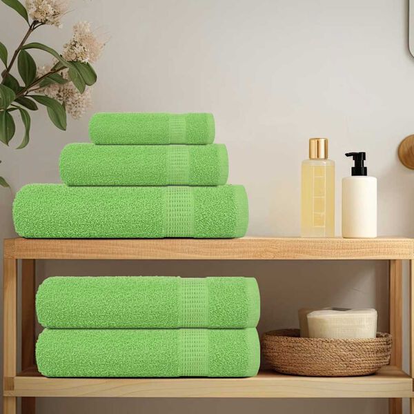 vidaXL Guest Towel Set of 10 Apple Green 100% Cotton 11.8 x 19.7 in