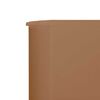 vidaXL Wind Screen Taupe Non-woven fabric, Wood Large Foldable