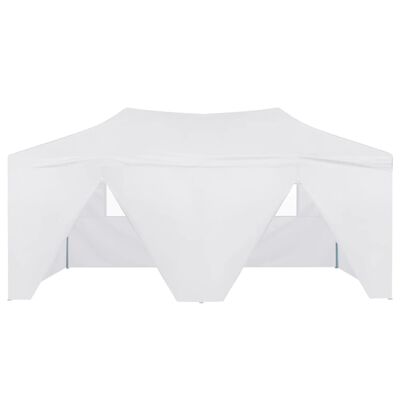 vidaXL Professional Folding Party Tent with 4 Sidewalls 9.8'x19.7' Steel White