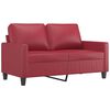vidaXL Sofa Set Wine Red