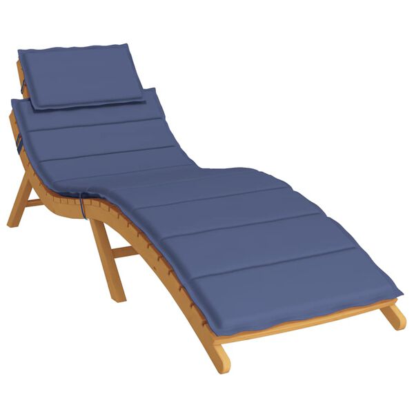 vidaXL Sun Lounger Cushion Navy Blue Oxford fabric (100% polyester)
