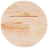 vidaXL Table Top White Solid Pine Wood 24 in diameter Durable