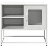vidaXL TV Cabinet White Cold-rolled steel Medium TV Cabinet