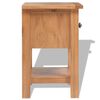 vidaXL Nightstand Natural Oak Solid oak wood Small Durable Nightstand