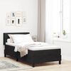 vidaXL Box Spring Bed with Mattress Black 74.80 x 35.43 in Polyester