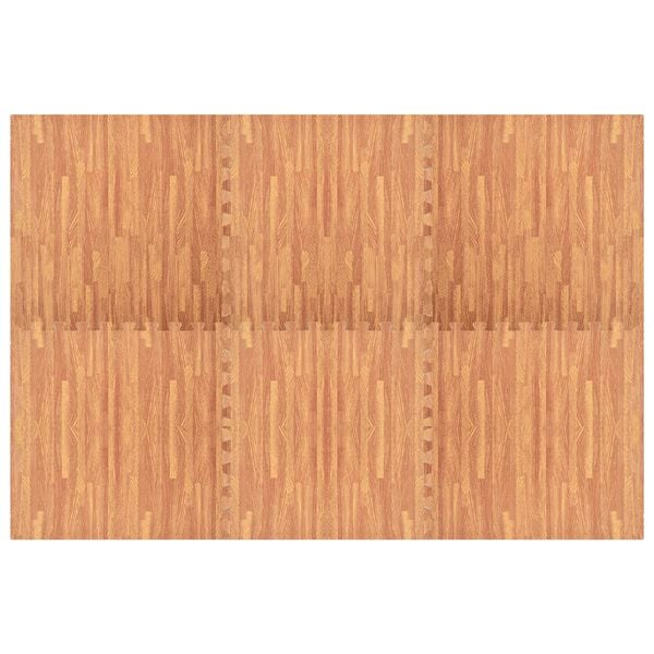 vidaXL Floor Mats 6 pcs Wood Grain 2,16 ㎡ EVA Foam