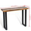vidaXL Console Table Teak 39.4"x13.8"x29.5"