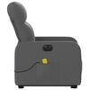 vidaXL Electric Stand Up Massage Recliner Chair Dark Gray
