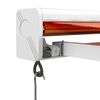 vidaXL Retractable Awning Orange Powder-coated aluminum Large