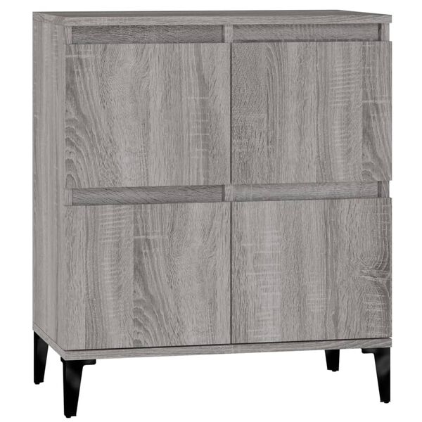 vidaXL Sideboard Grey Sonoma Engineered wood Medium Sideboard