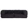 vidaXL Pouffe Anthracite 100% Cotton 55.1 in x 27.6 in x 14.2 in