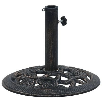vidaXL Umbrella Base Bronze 19.8 lb 15.7" Cast Iron