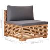 vidaXL 6 Piece Garden Lounge Set with Cushions Solid Teak Wood
