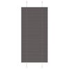 vidaXL Pleated Blind Black 100% Polyester 25.6x59.1 in
