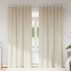 vidaXL Blackout Curtains 2 pcs Cream 55.12 x 88.58 in Velvet