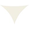 vidaXL Sun Sail Cream PU coated oxford fabric Large