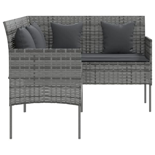 vidaXL Couch Sofa Grey