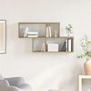 vidaXL Wall Shelf with Shelf Wall-mounted Other Brown Wood