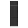 vidaXL Kitchen Cupboard Black Engineered wood Tall Adjustable Feet