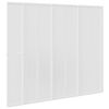 vidaXL Shower Bath Screen Wall 55.1 x 66.1" 7 Panels Foldable with Towel Rack