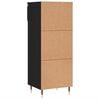 vidaXL Shoe Cabinet Black Engineered wood Medium Shoe Cabinet