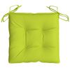 vidaXL Chair Cushion Set of 2 Bright green Oxford fabric, PP hollow fiber