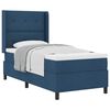vidaXL Box Spring Bed with Mattress Blue 31.5" x 78.7" fabric