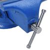 vidaXL Bench Vise Blue 4.92 " Cast Iron