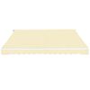 vidaXL Awning Cream Aluminum, Polyester Large Foldable Awning