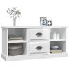 vidaXL TV Cabinet High gloss white Engineered wood Medium TV Cabinet