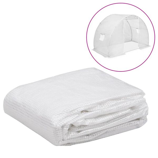 vidaXL Greenhouse Replacement Cover Clear PE 9.8 x 4.9 x 6.6 ft