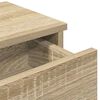 vidaXL Wall Shelf Sonoma oak Engineered wood Medium Wall Shelf