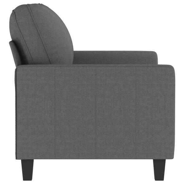 vidaXL 2-seater Sofa Dark gray Fabric (100% polyester), metal, textilene