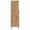 vidaXL Bathroom Cabinet Artisan oak Engineered wood, iron Tall