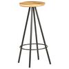 vidaXL Bar Stool Set of 4 Brown and Black