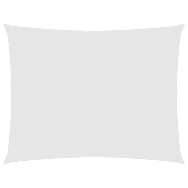 vidaXL Sunshade Sail Oxford Fabric Rectangular 16.4x19.7' White