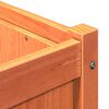 vidaXL Garden Planter Wax Brown Solid Pine Wood Large Decorative Inlays