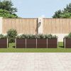 vidaXL Raised Garden Bed Brown Galvanized steel Large Durable