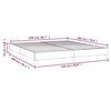 vidaXL Bed Frame White Faux leather, plywood, engineered wood Queen