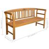 vidaXL Garden Bench Natural Wood Solid Acacia wood Large Durable