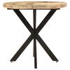 vidaXL Dining Table Natural Wood and Black