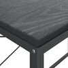 vidaXL Computer Desk Black Engineered wood Compact Modern