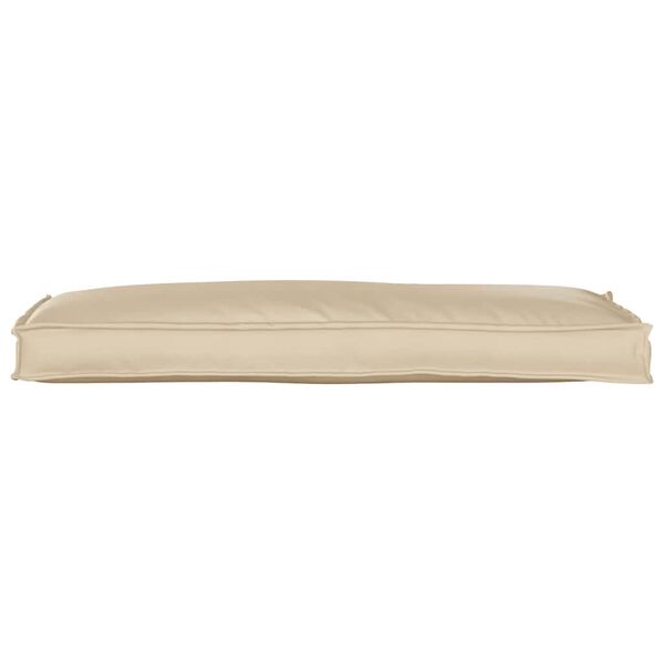 vidaXL Cushion Beige 43.31 x 15.75 x 3.15 in Oxford Fabric