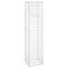 vidaXL Gabion Basket Posts 2 pcs 15.7"x15.7"x70.9" Iron