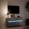 vidaXL TV Wall Cabinet Gray Sonoma Engineered wood Medium
