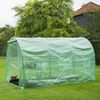 Nature Greenhouse Green Galvanized metal 11.5 x 6.6 x 6.6 ft