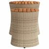 vidaXL Garden Side Table Beige and brown