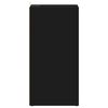 vidaXL Shoe Cabinet Set of 2 Black Engineered wood Medium Shoe Cabinet