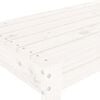 vidaXL Garden Bench White Solid Pine Wood 2-Seater Durable